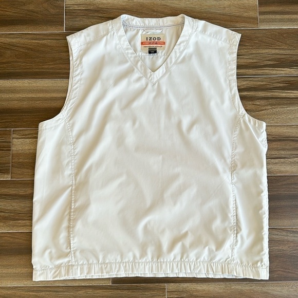 IZOD X-treme Function Golfwear Beige Windbreaker Pullover Vest, XXL - Picture 2 of 13